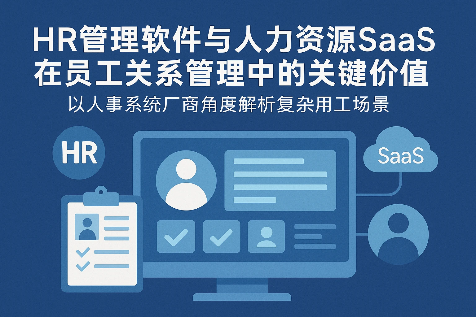 HR管理软件与人力资源SaaS在员工关系管理中的关键价值——以人事系统厂商角度解析复杂用工场景