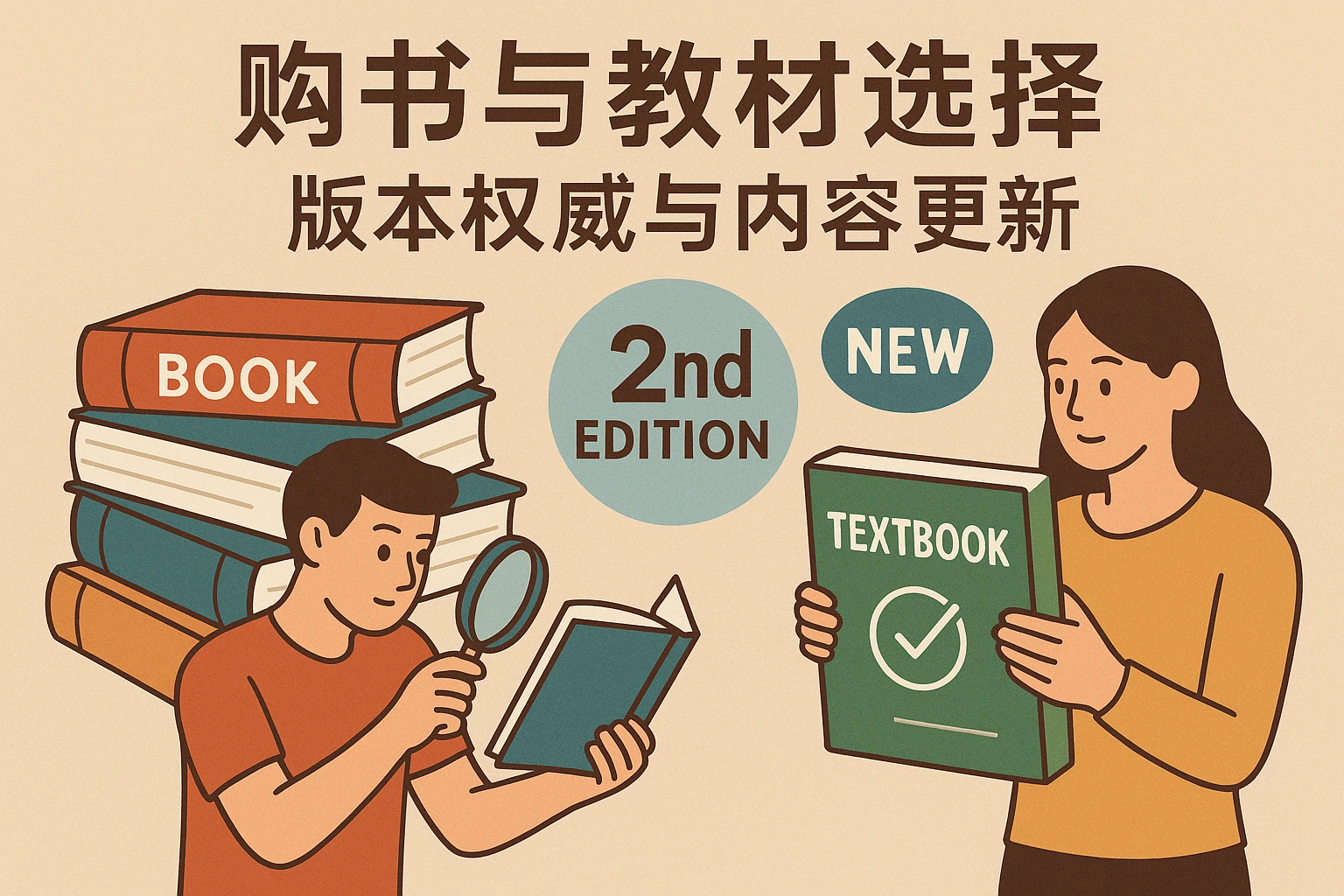 购书与教材选择：版本权威与内容更新