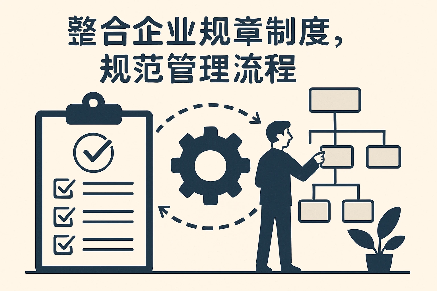 2. 整合企业规章制度，规范管理流程