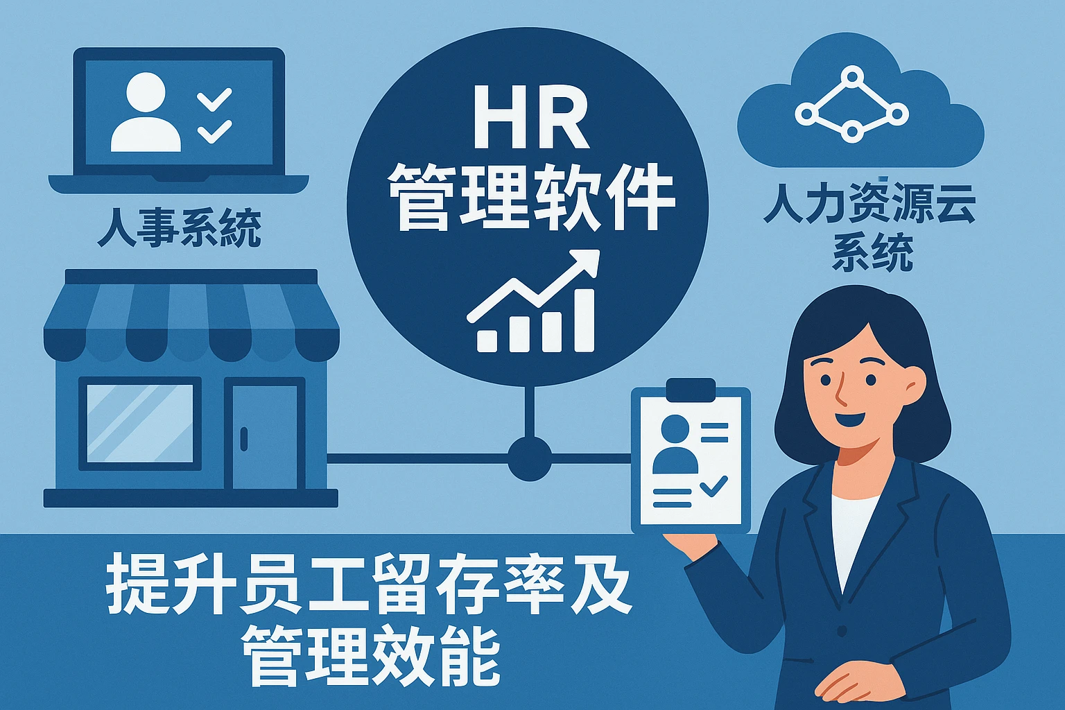 HR管理软件助力连锁门店人事系统与人力资源云系统提升员工留存率及管理效能