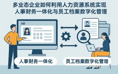 多业态企业如何利用人力资源系统实现人事财务一体化与员工档案数字化管理