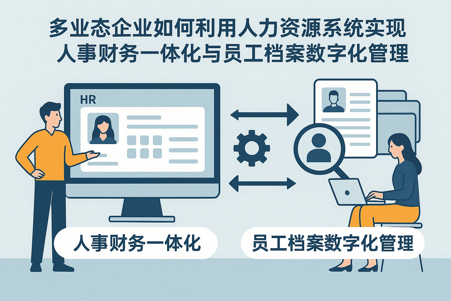 多业态企业如何利用人力资源系统实现人事财务一体化与员工档案数字化管理