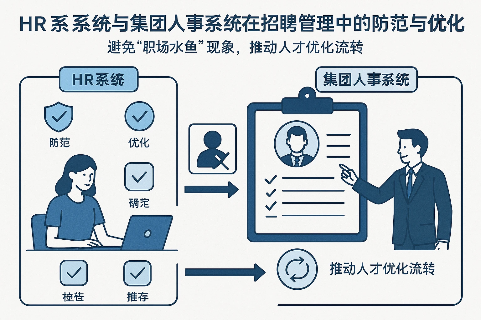 HR系统与集团人事系统在招聘管理中的防范与优化——避免“职场水鱼”现象，推动人才优化流转