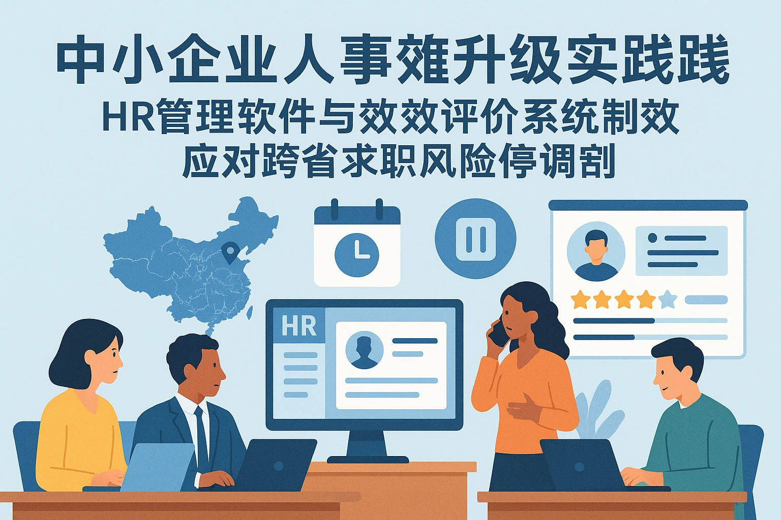 中小企业人事系统升级实践：HR管理软件与绩效考评系统应对跨省求职风险与停工安排