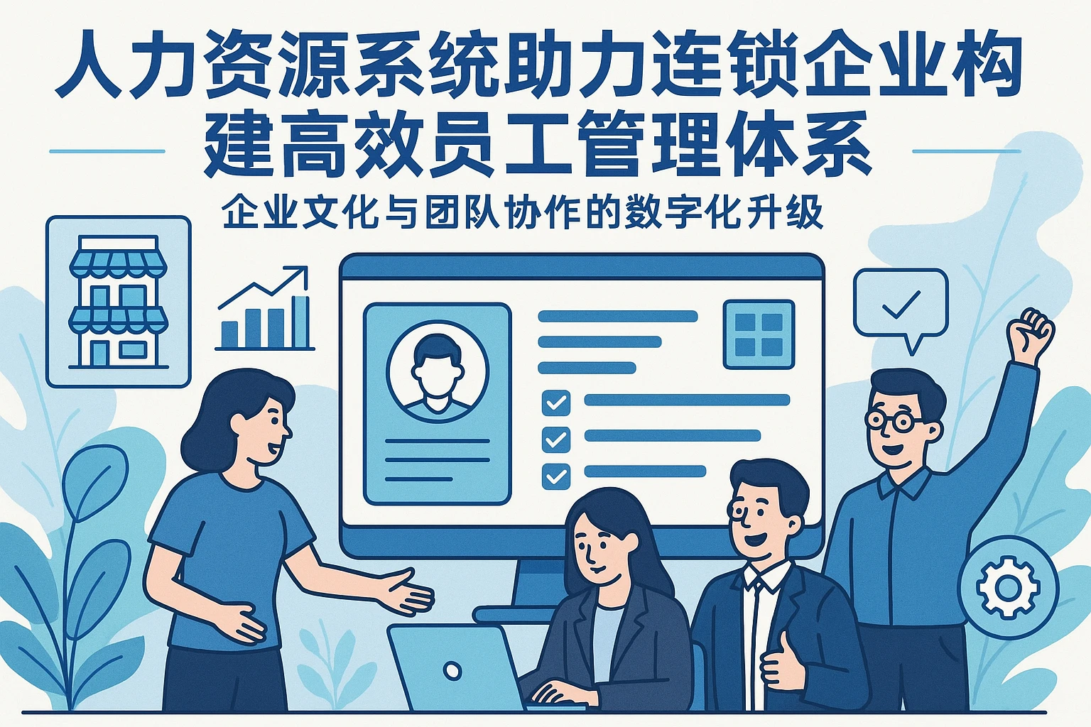 人力资源系统助力连锁企业构建高效员工管理体系——企业文化与团队协作的数字化升级