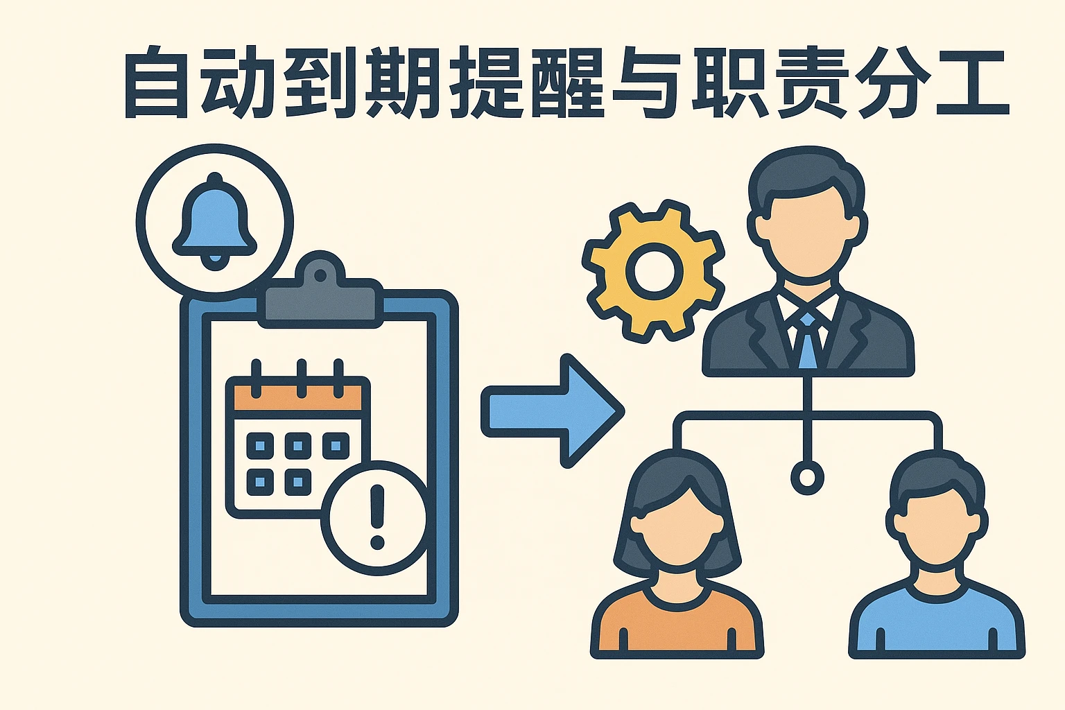 自动到期提醒与职责分工