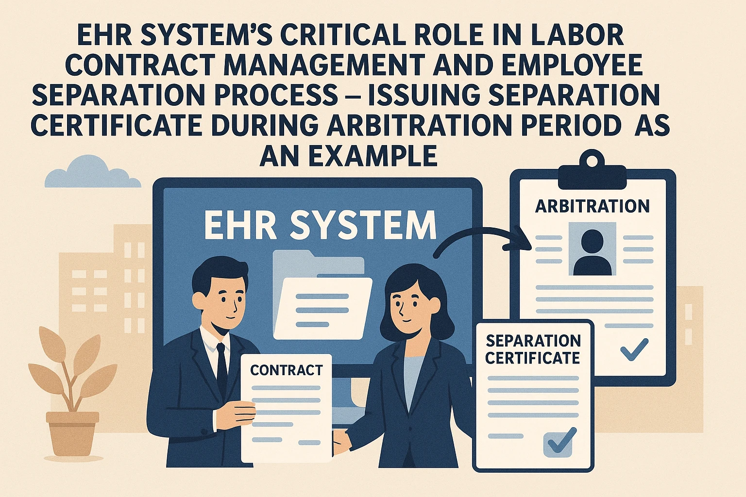 EHR系统在劳动合同管理与员工离职流程中的关键作用——以仲裁期间离职证明开具为例