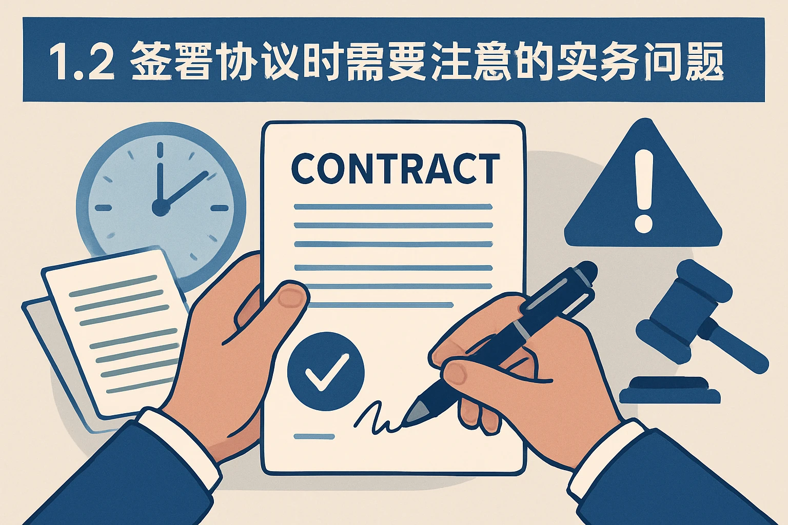 1.2 签署协议时需要注意的实务问题