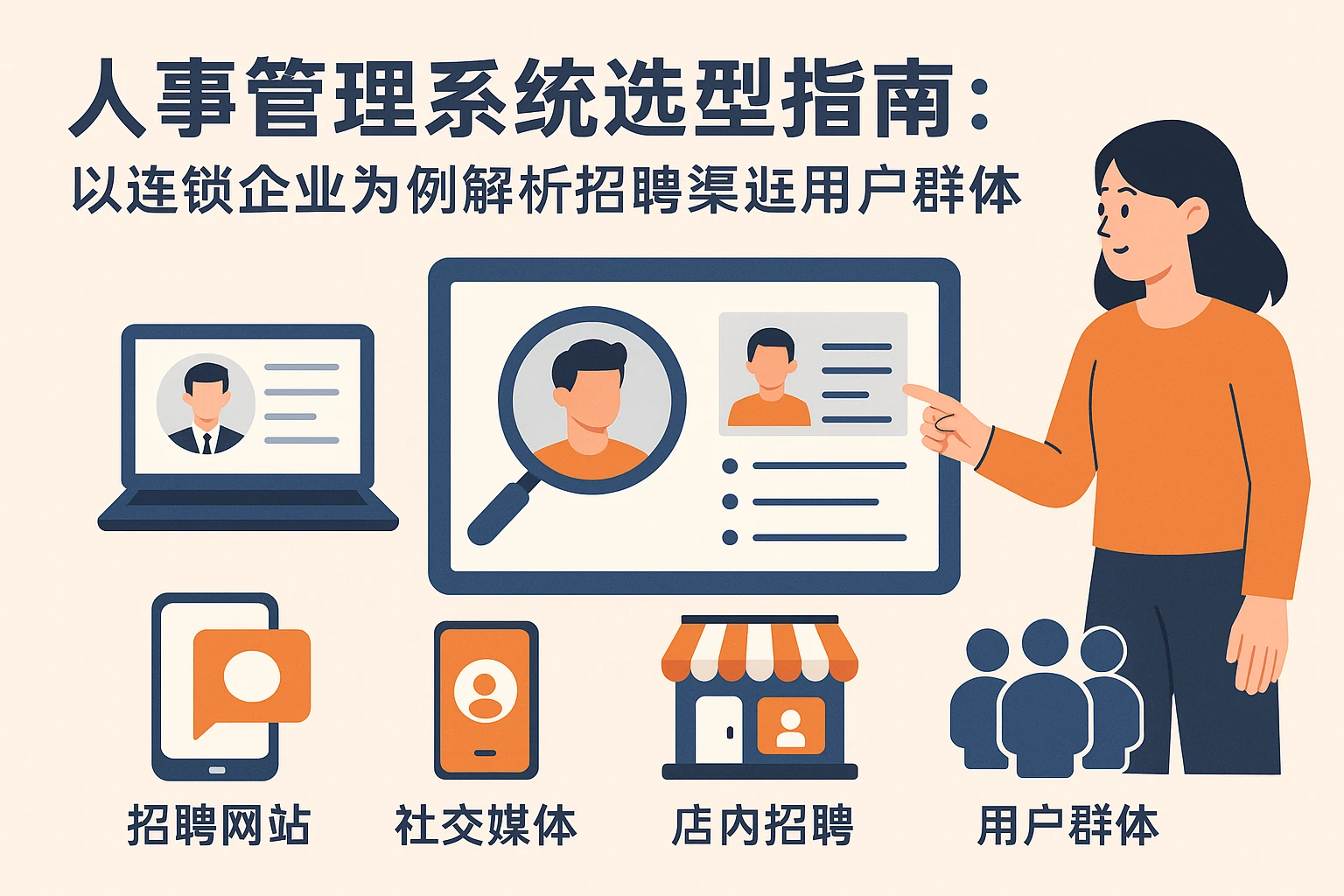 人事管理系统选型指南：以连锁企业为例解析招聘渠道与用户群体