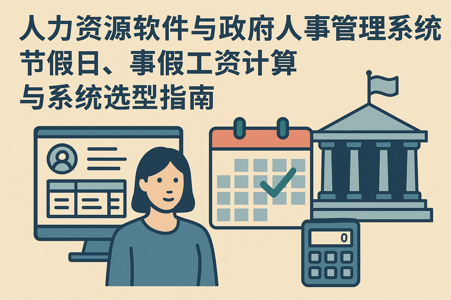 人力资源软件与政府人事管理系统：节假日、事假工资计算与系统选型指南