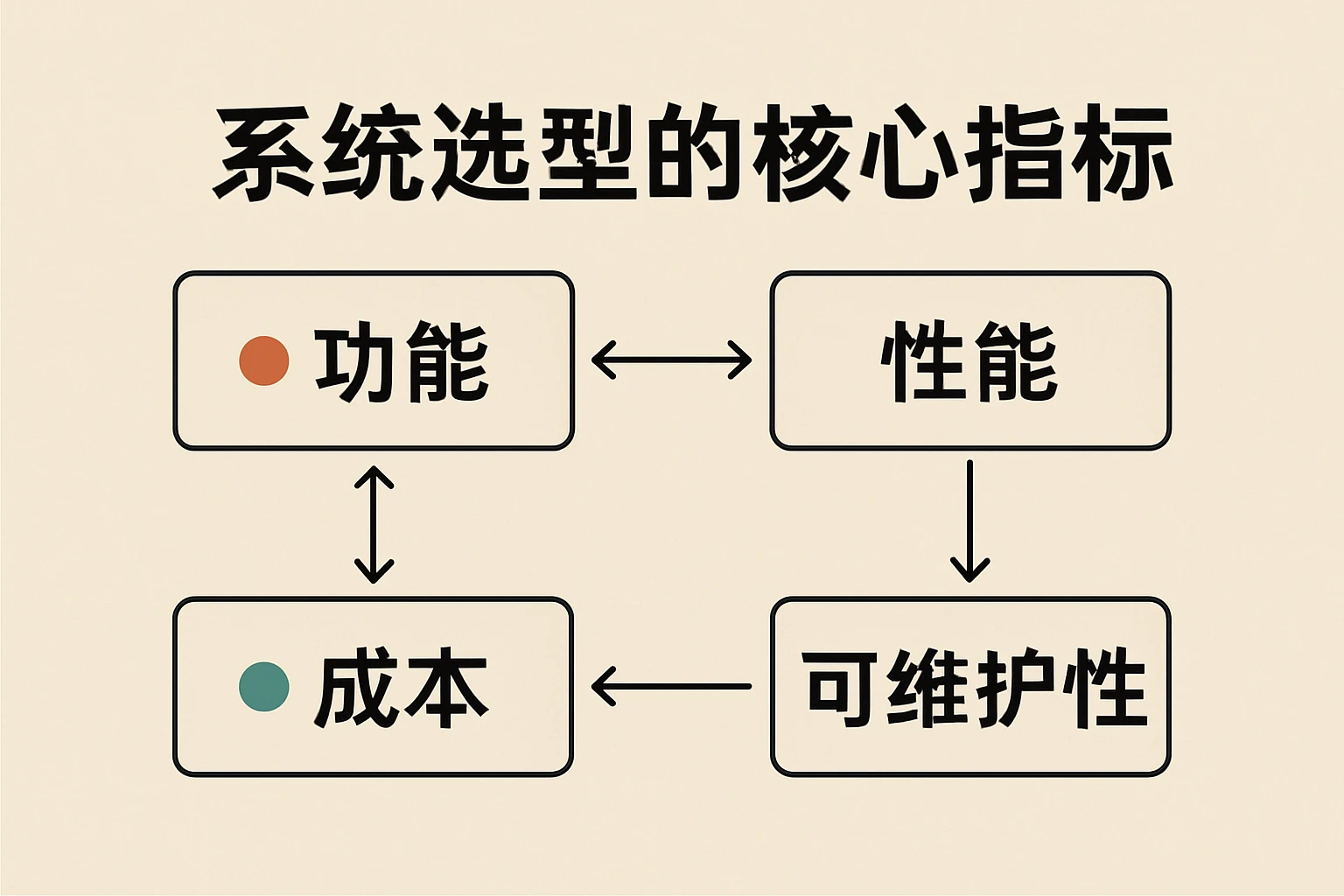 系统选型的核心指标