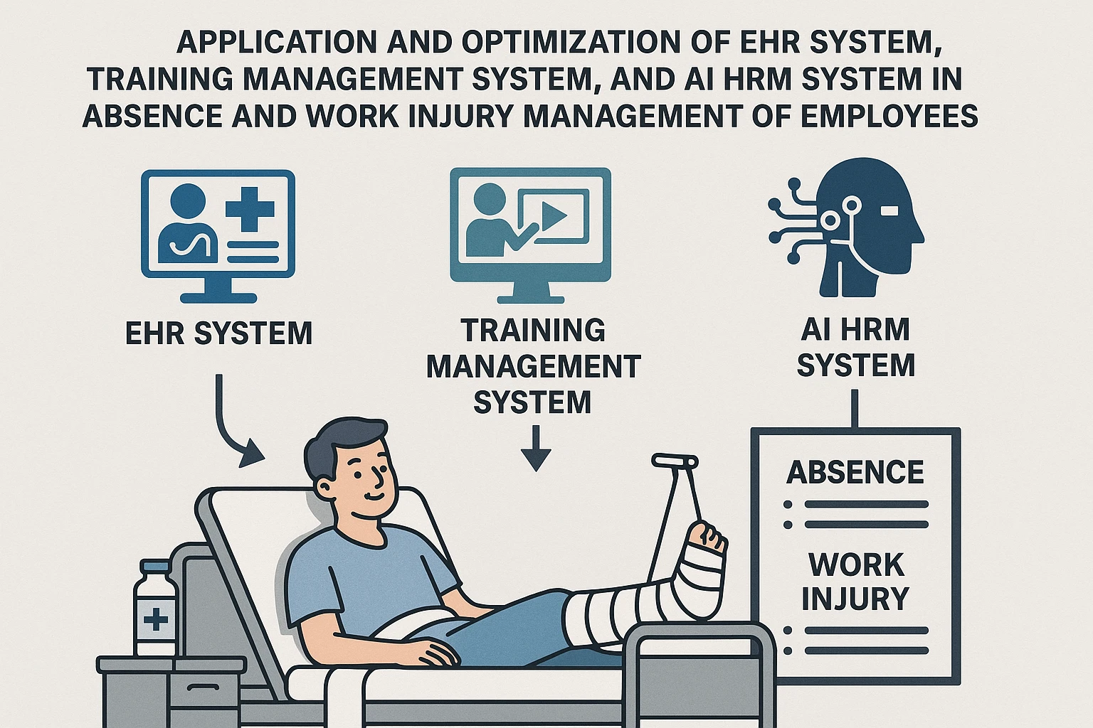EHR系统、培训管理系统与AI人事管理系统在员工病假与工伤管理中的应用与优化