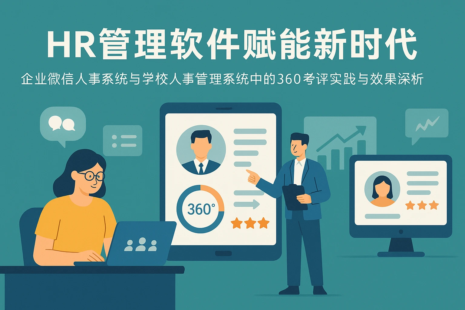 HR管理软件赋能新时代——企业微信人事系统与学校人事管理系统中的360考评实践与效果深析