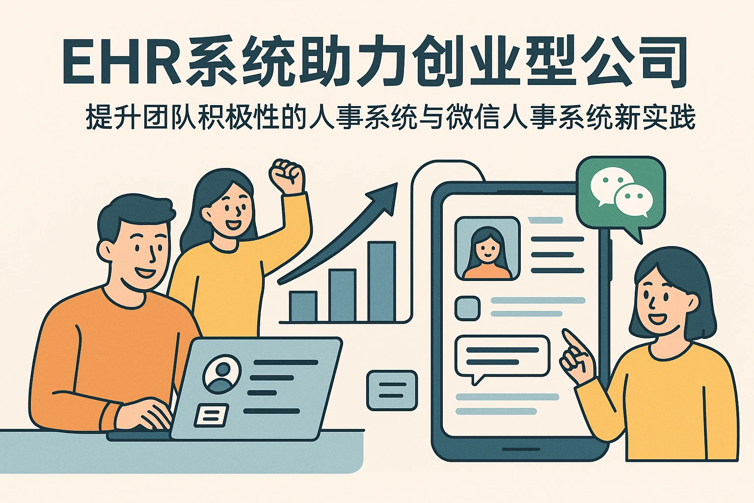 EHR系统助力创业型公司：提升团队积极性的人事系统与微信人事系统新实践