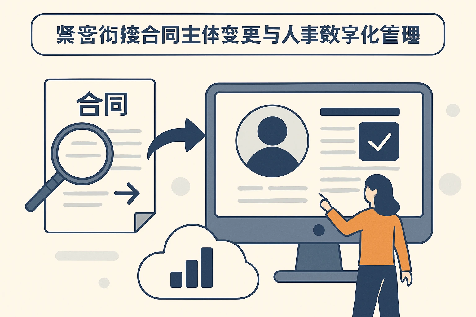 紧密衔接合同主体变更与人事数字化管理