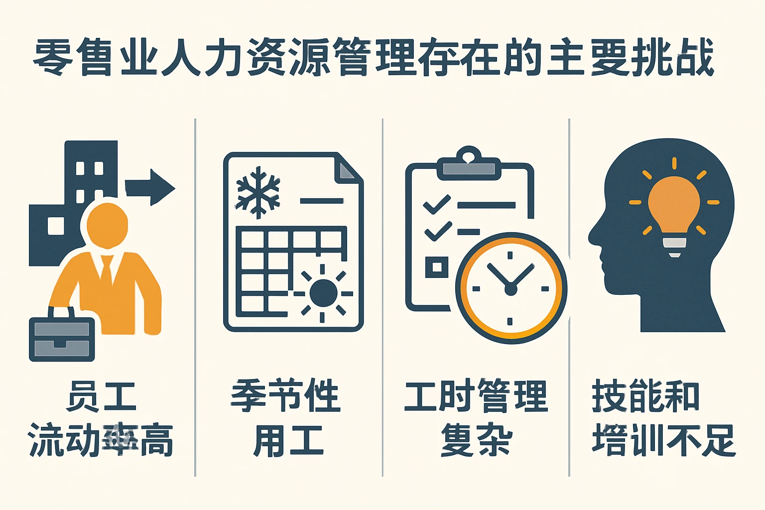 零售业人力资源管理存在的主要挑战