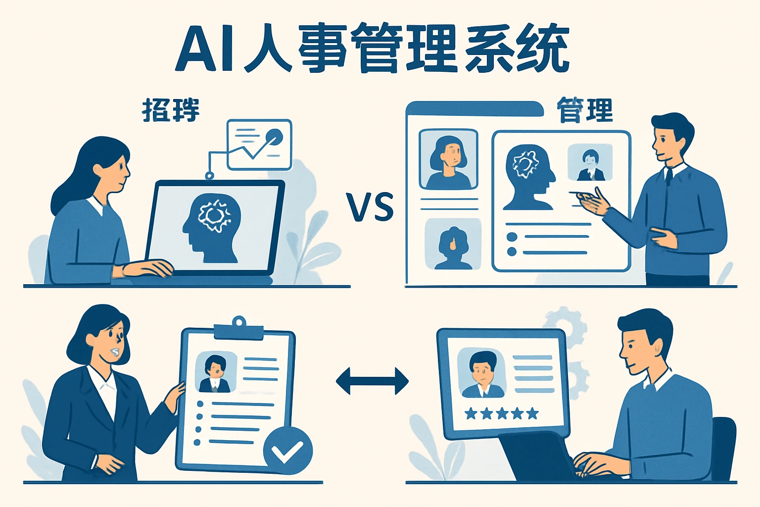 AI人事管理系统在人事招聘与管理中的应用与对比