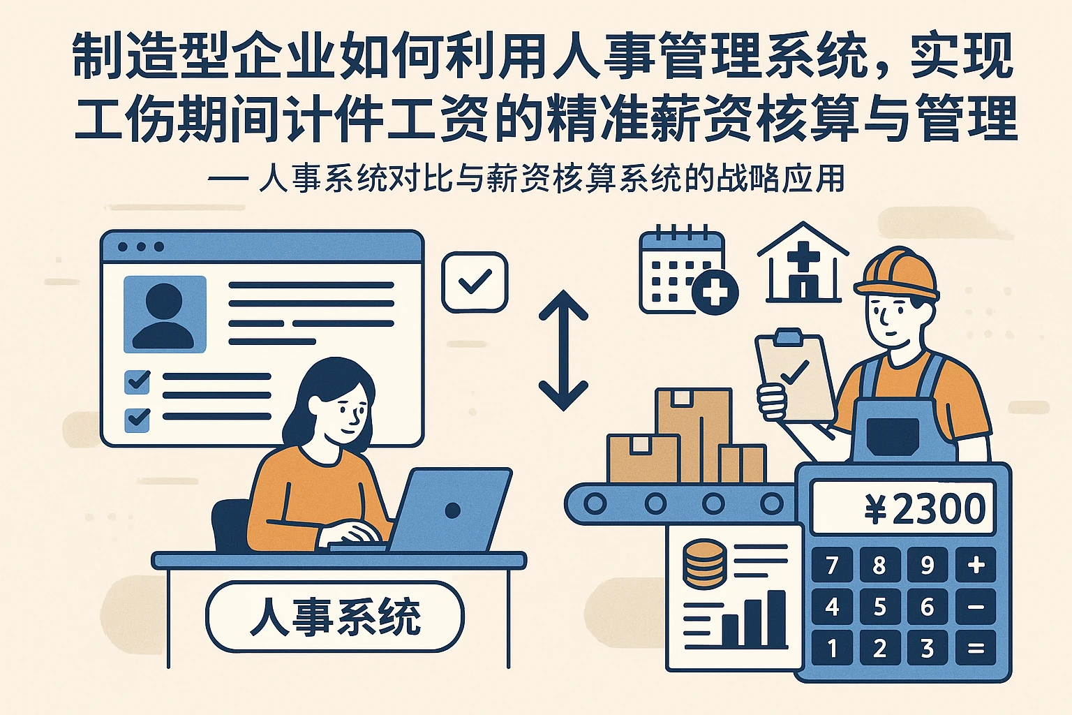 制造型企业如何利用人事管理系统，实现工伤期间计件工资的精准薪资核算与管理 —— 人事系统对比与薪资核算系统的战略应用