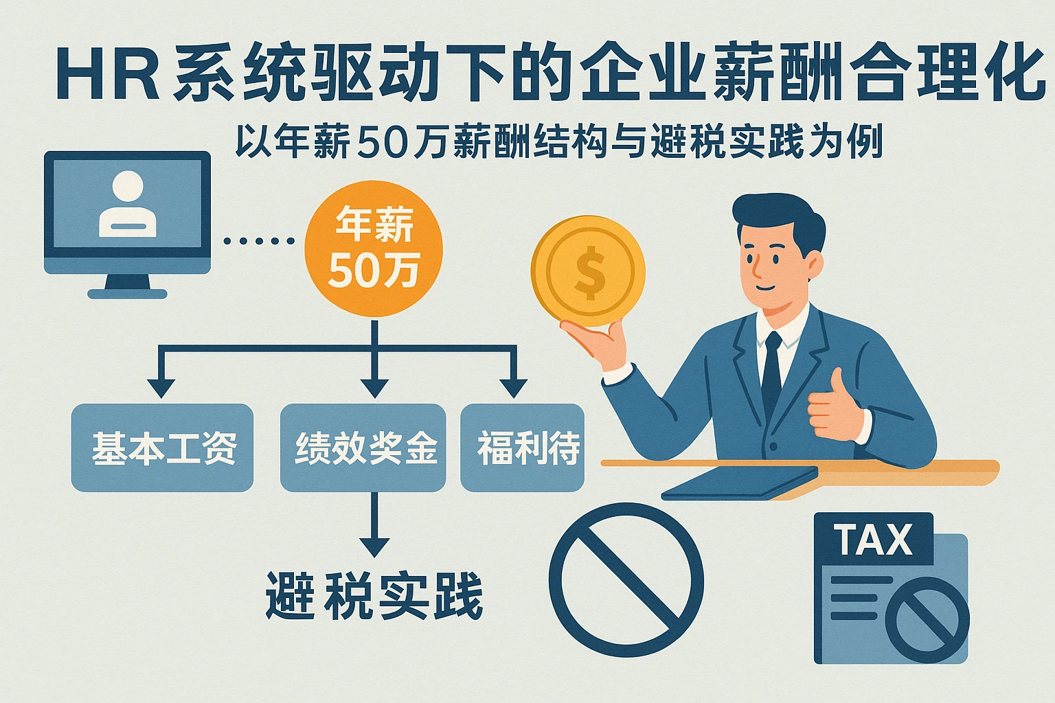 HR系统驱动下的企业薪酬合理化——以年薪50万薪酬结构与避税实践为例
