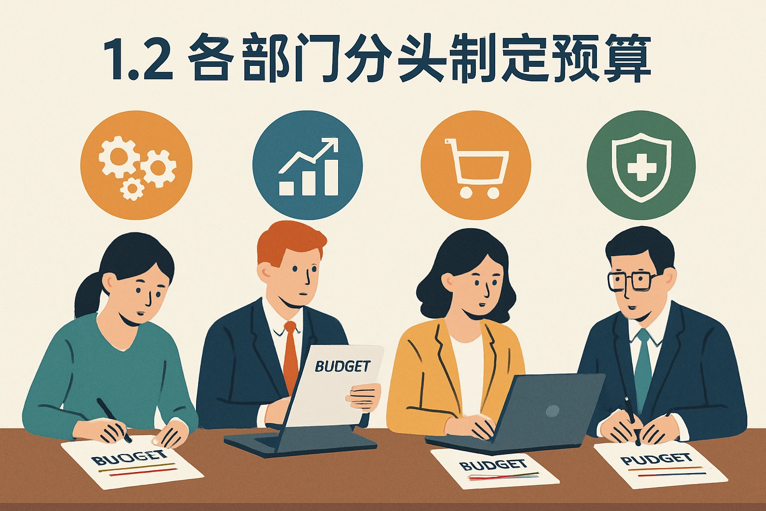 1.2 各部门分头制定预算