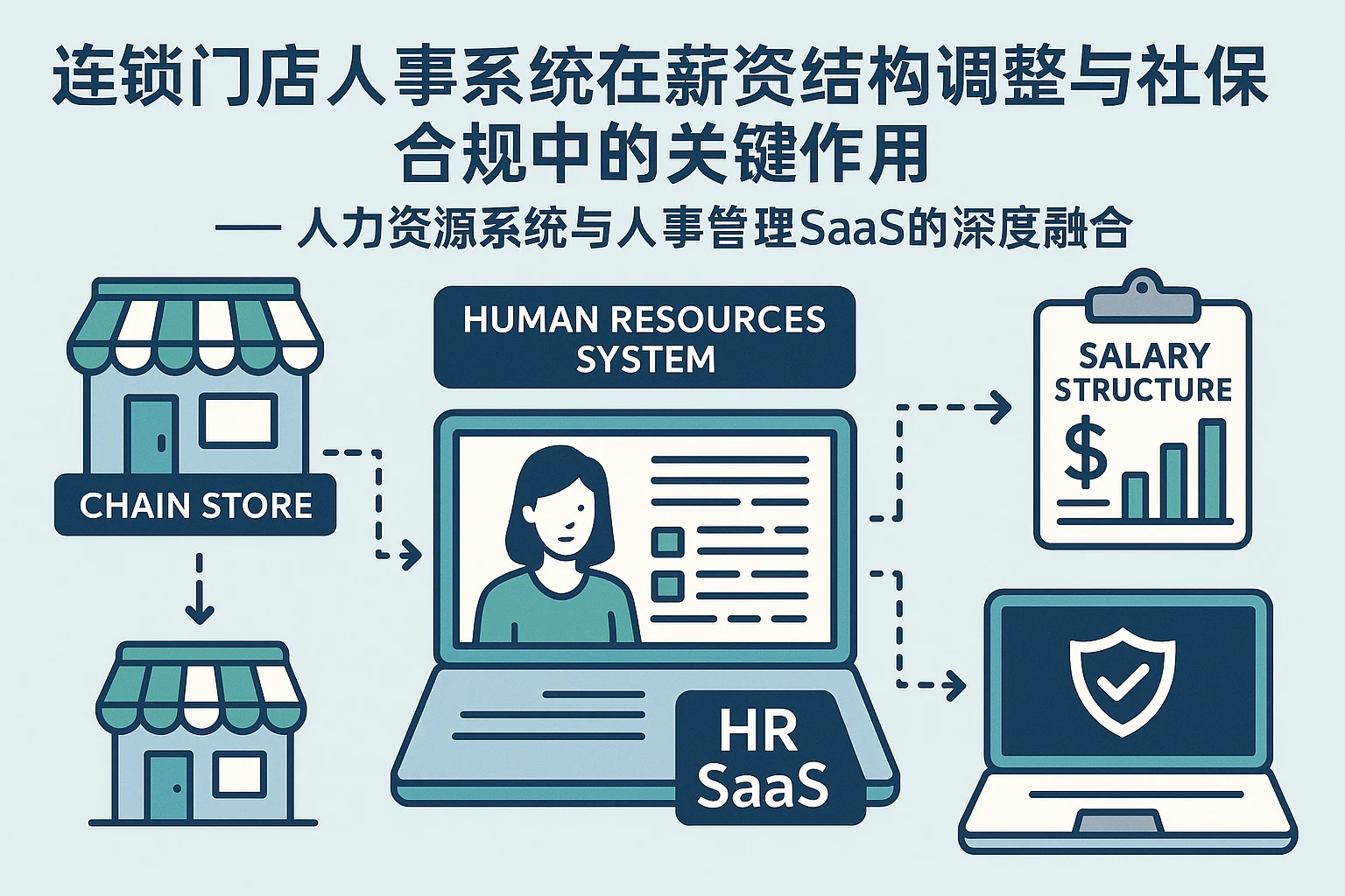 连锁门店人事系统在薪资结构调整与社保合规中的关键作用——人力资源系统与人事管理SaaS的深度融合