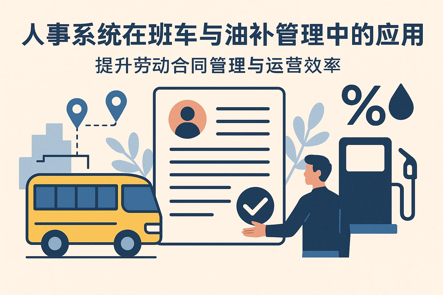 人事系统在班车与油补管理中的应用——提升劳动合同管理与运营效率