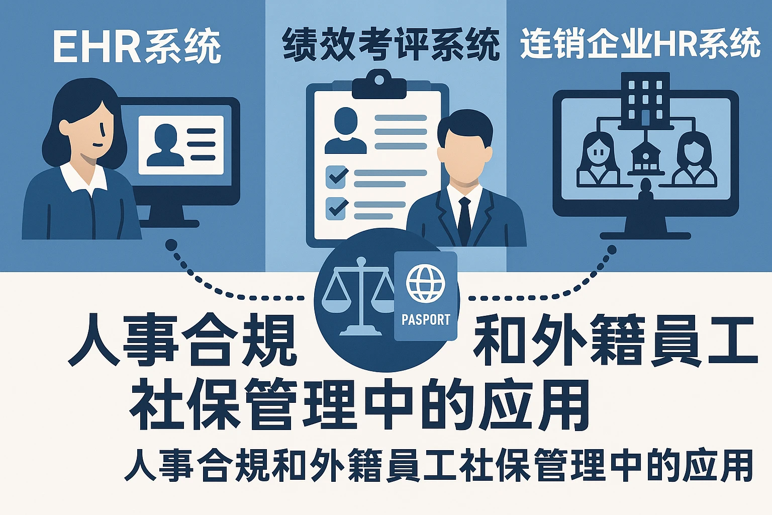 EHR系统、绩效考评系统与连锁企业HR系统在人事合规和外籍员工社保管理中的应用
