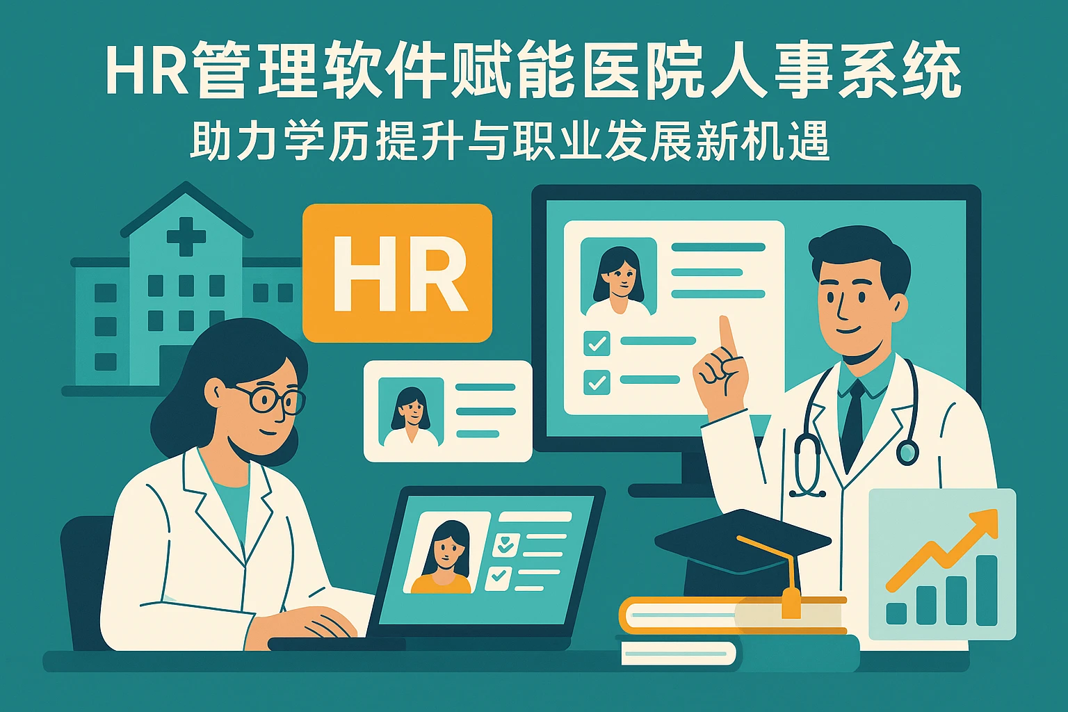 HR管理软件赋能医院人事系统，助力学历提升与职业发展新机遇