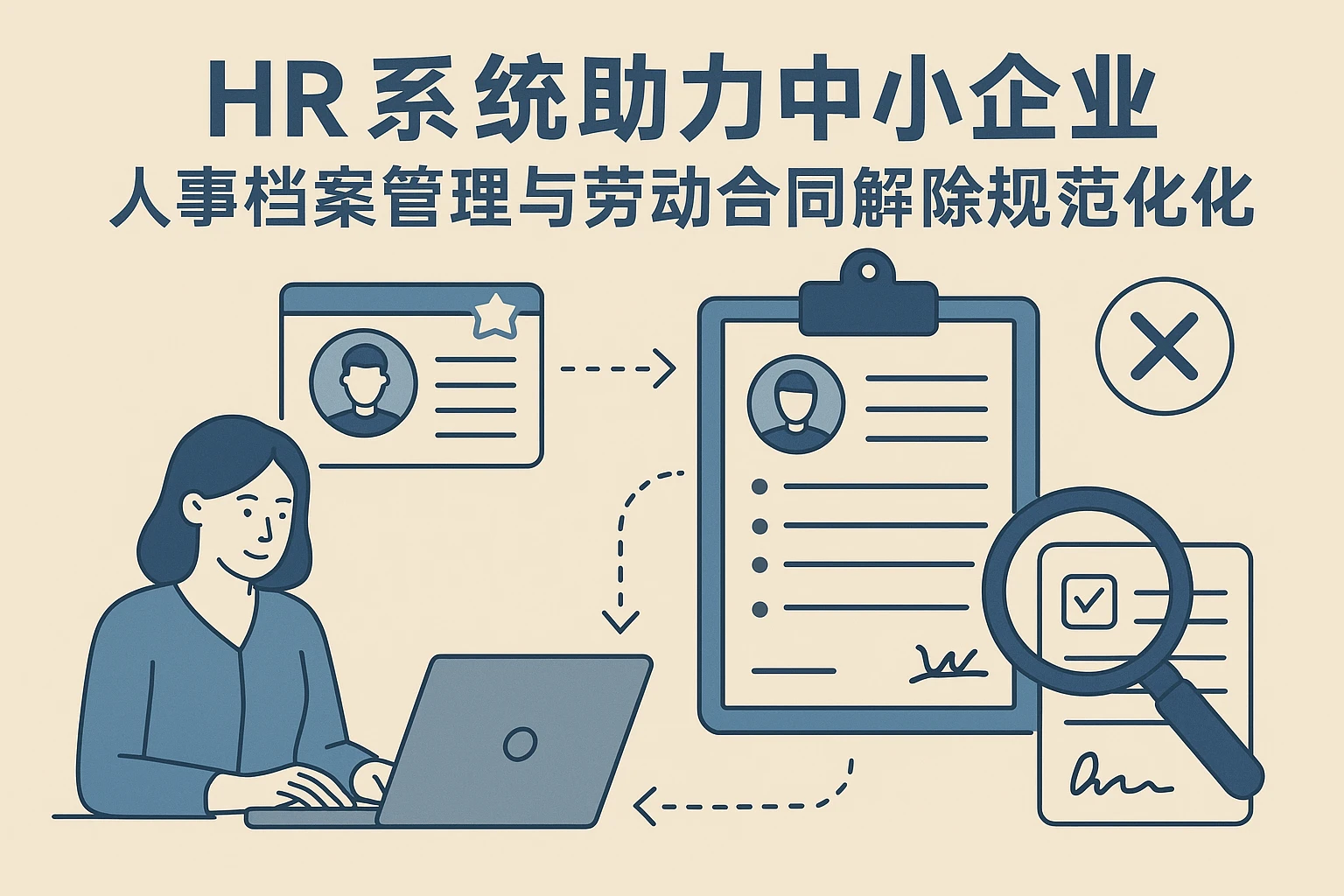 HR系统助力中小企业人事档案管理与劳动合同解除规范化