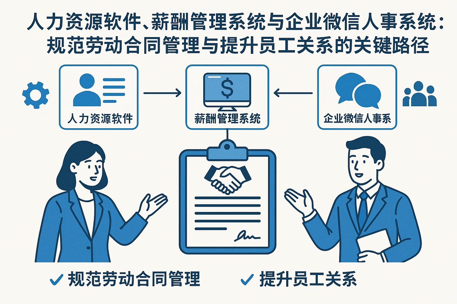 人力资源软件、薪酬管理系统与企业微信人事系统：规范劳动合同管理与提升员工关系的关键路径
