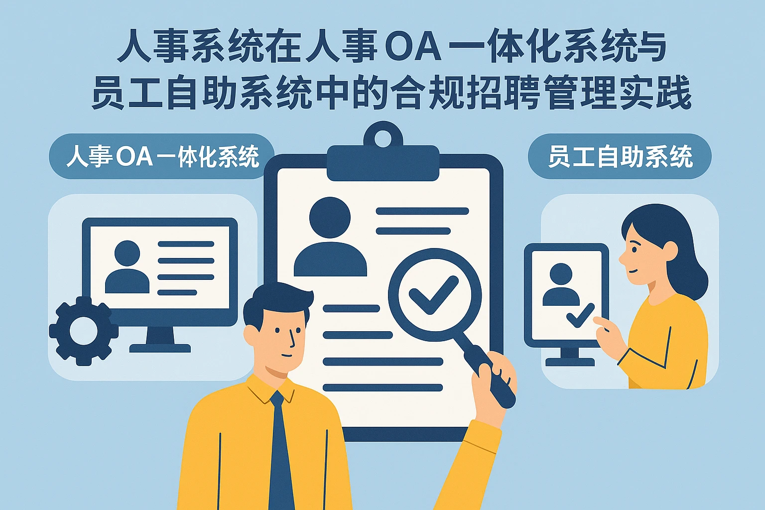 人事系统在人事OA一体化系统与员工自助系统中的合规招聘管理实践