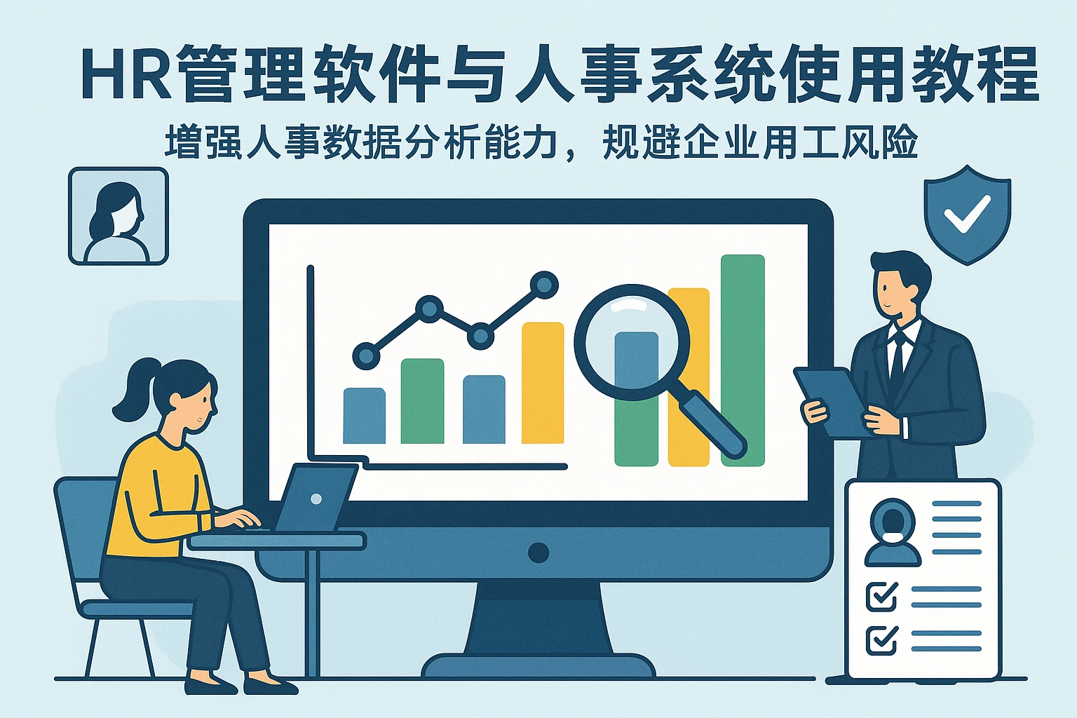 HR管理软件与人事系统使用教程：增强人事数据分析系统能力，规避企业用工风险