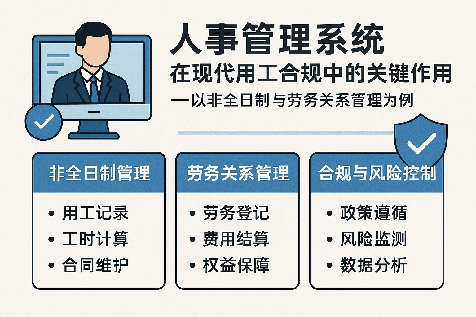 人事管理系统在现代用工合规中的关键作用——以非全日制与劳务关系管理为例