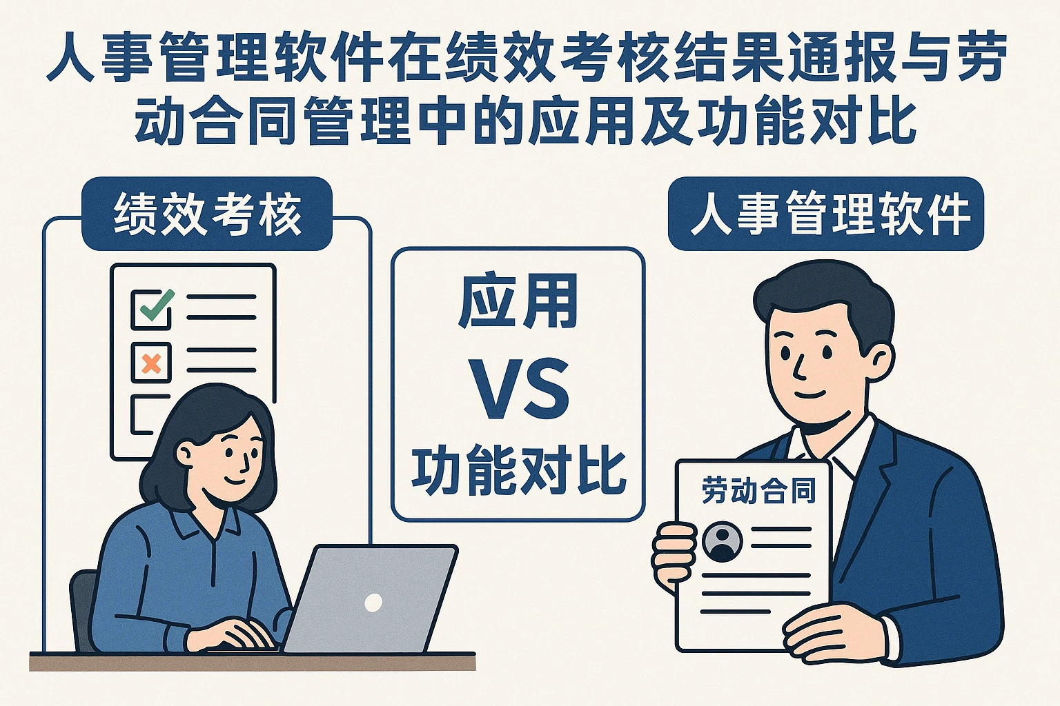 人事管理软件在绩效考核结果通报与劳动合同管理中的应用及功能对比
