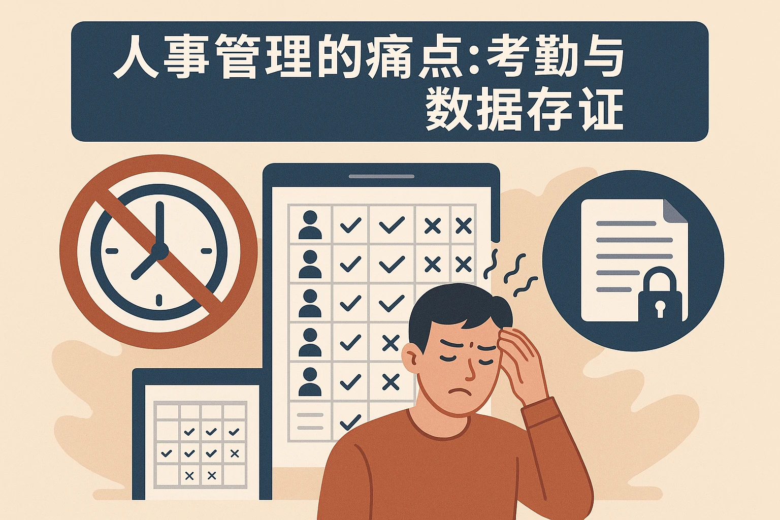 人事管理的痛点：考勤与数据存证