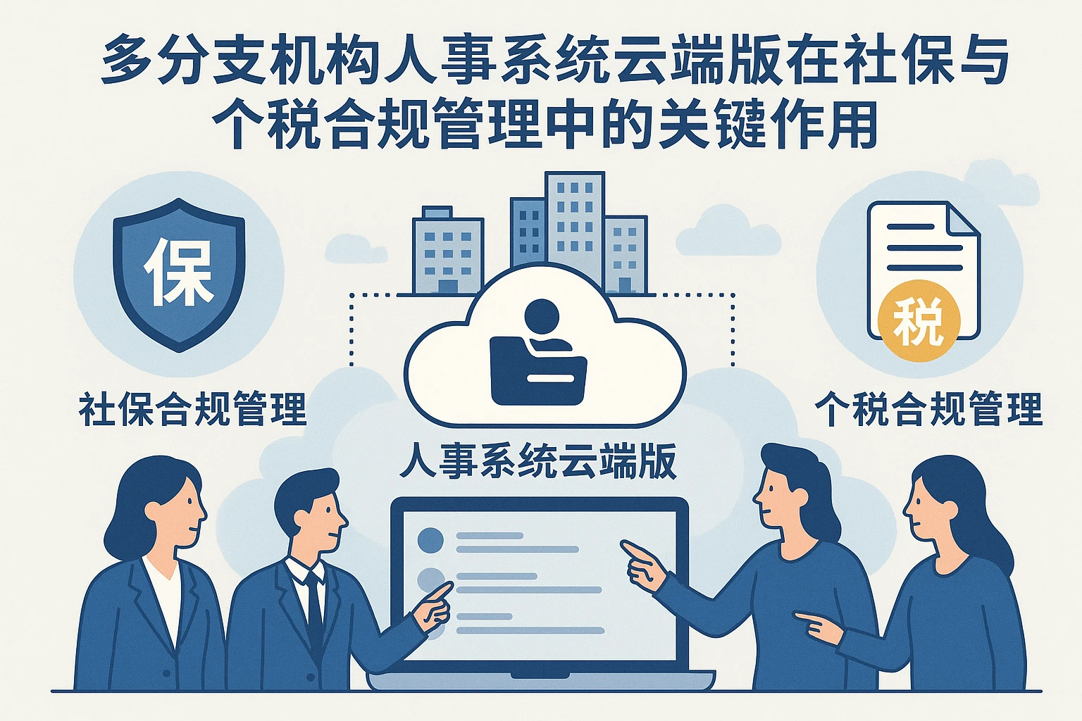 多分支机构人事系统云端版在社保与个税合规管理中的关键作用