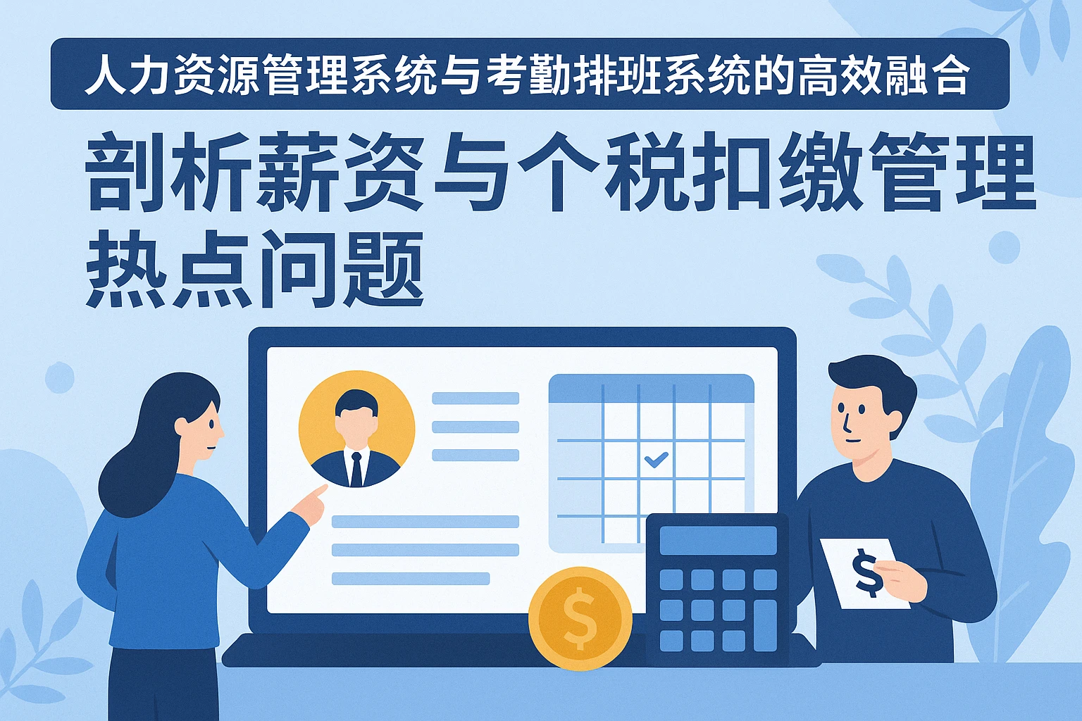 人力资源管理系统与考勤排班系统的高效融合：剖析薪资与个税扣缴管理热点问题