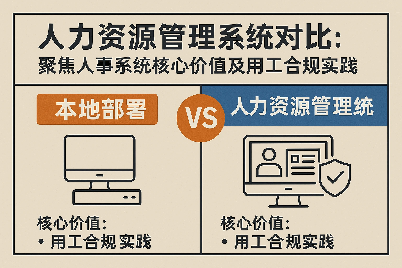 人力资源管理系统对比与本地部署：聚焦人事系统核心价值及用工合规实践