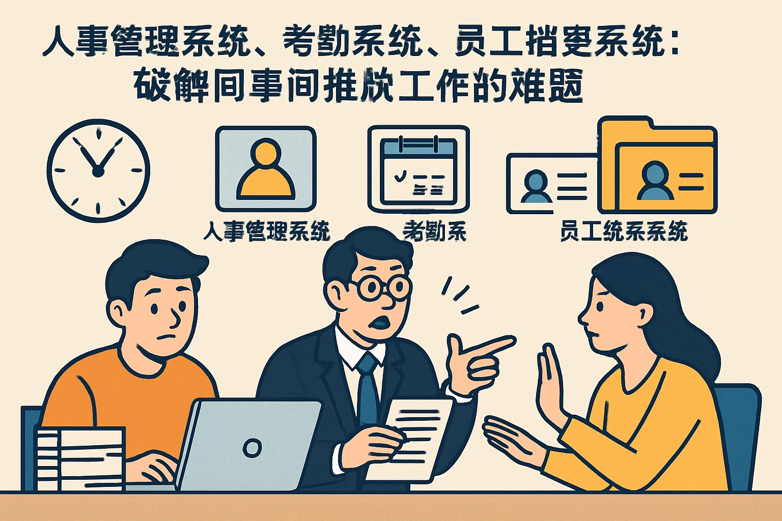 人事管理系统、考勤系统、员工档案系统：破解同事间推脱工作的难题