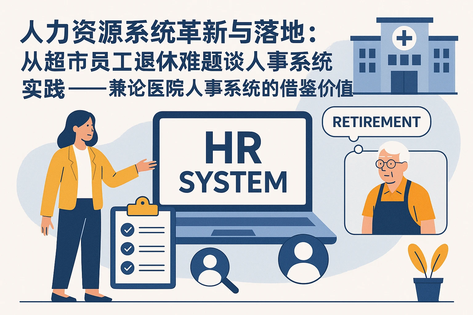 人力资源系统革新与落地：从超市员工退休难题谈人事系统实践—兼论医院人事系统的借鉴价值