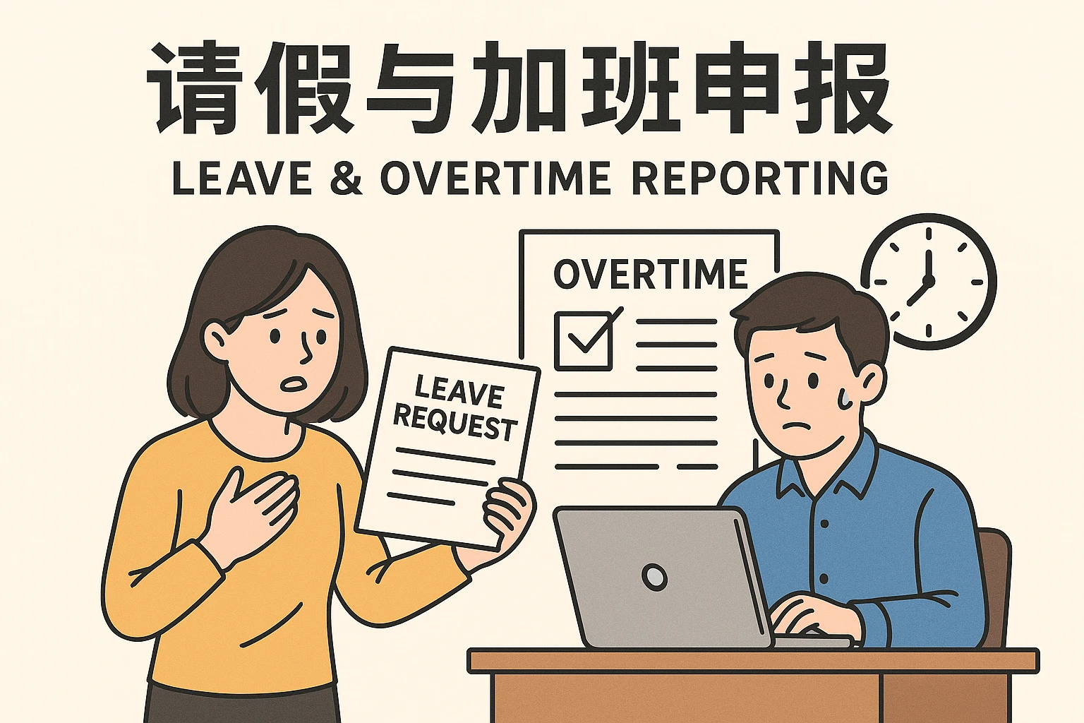 请假与加班申报