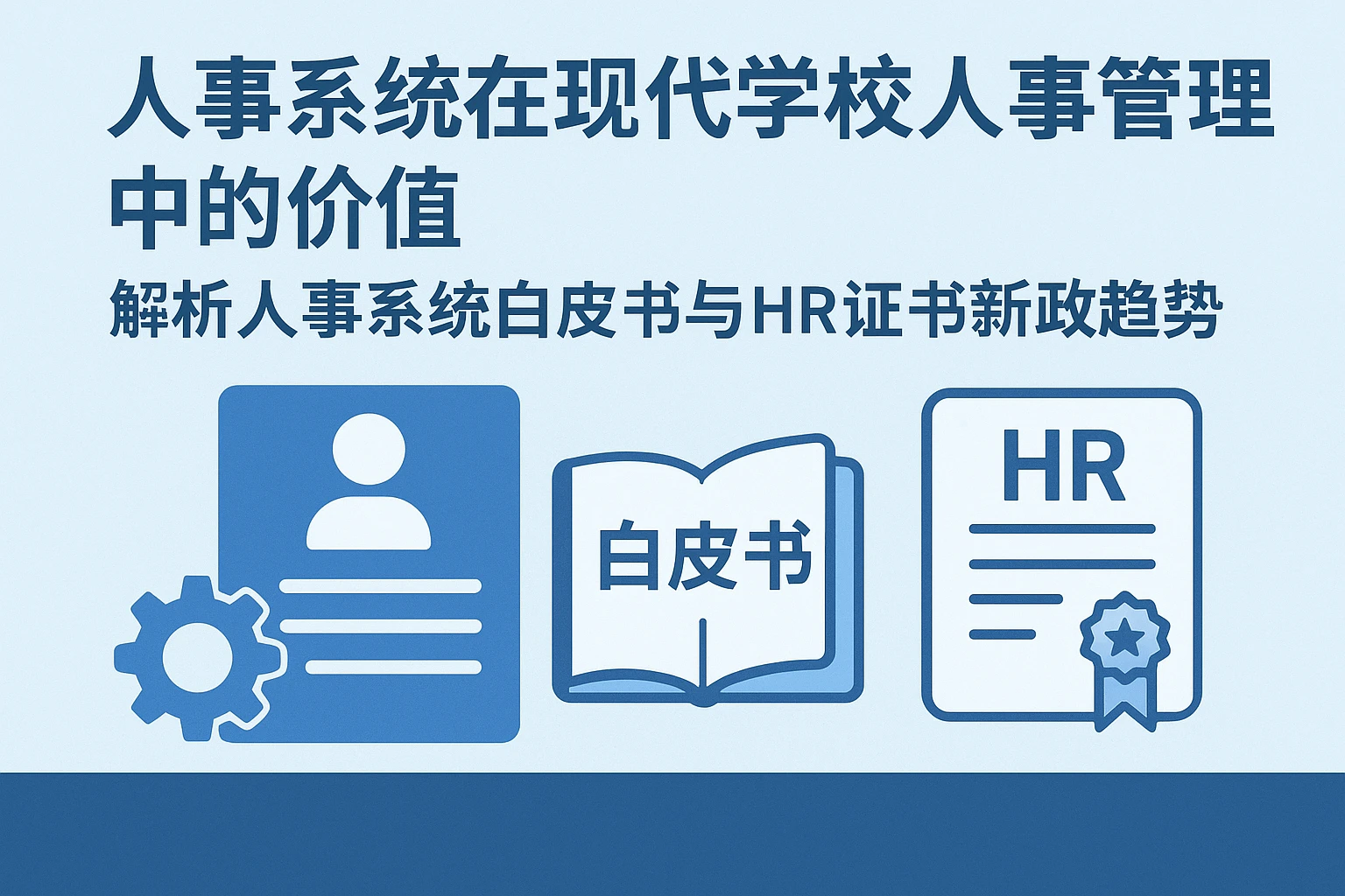人事系统在现代学校人事管理中的价值——解析人事系统白皮书与HR证书新政趋势