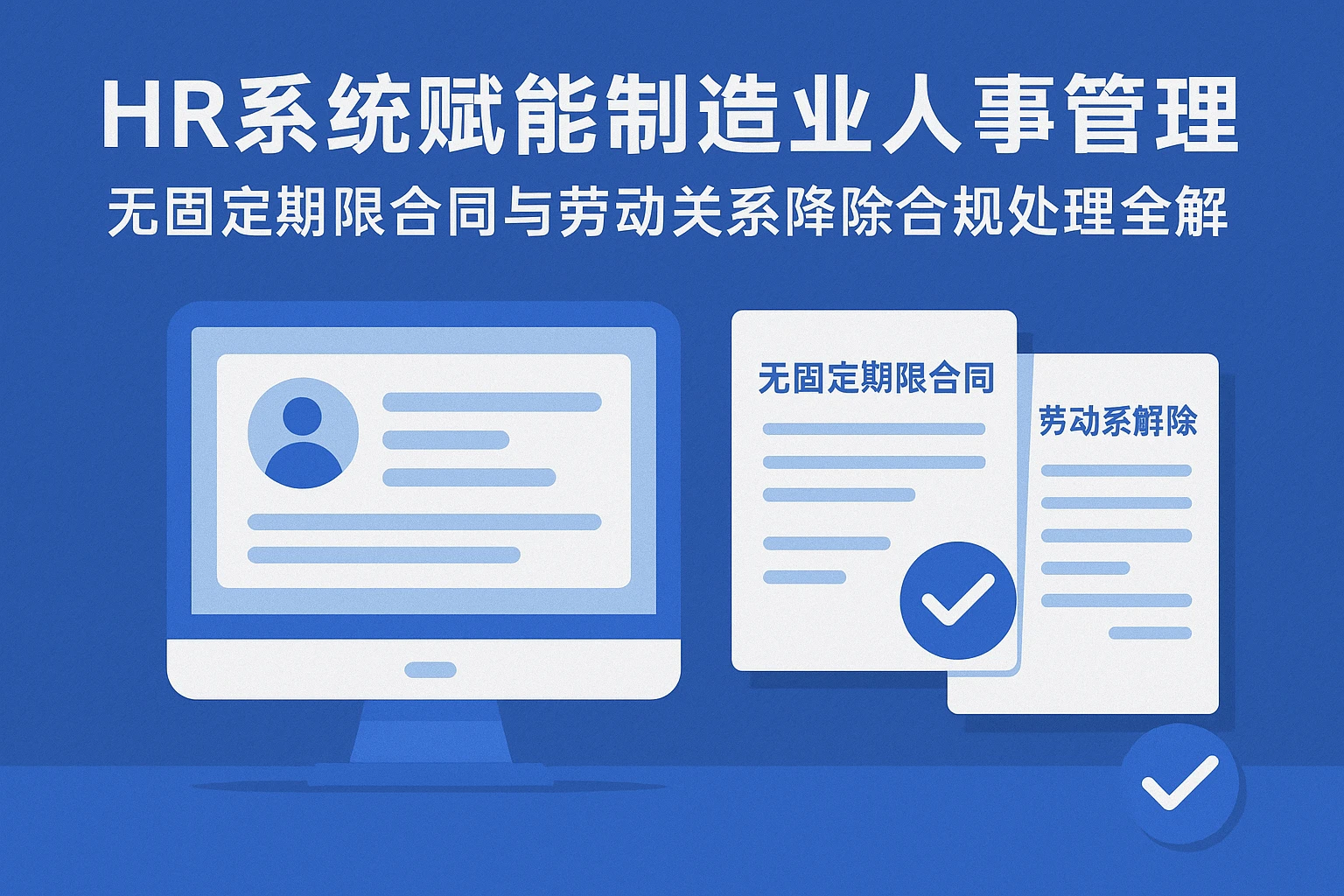 HR系统赋能制造业人事管理——无固定期限合同与劳动关系解除的合规处理全解