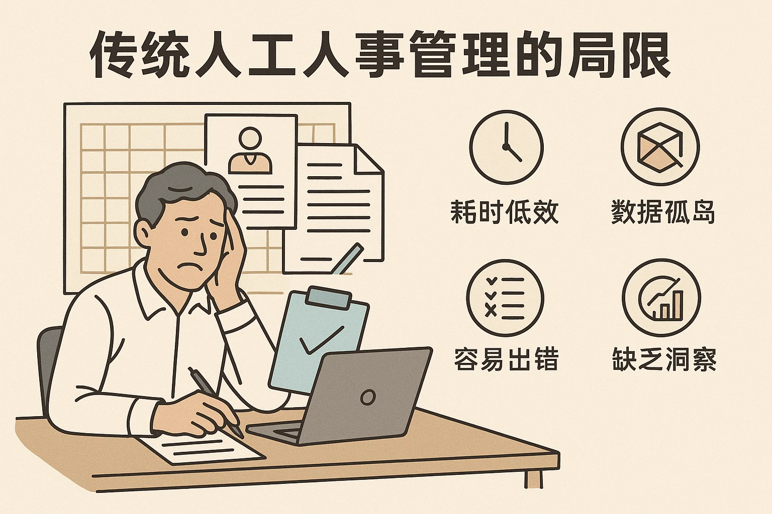 传统人工人事管理的局限