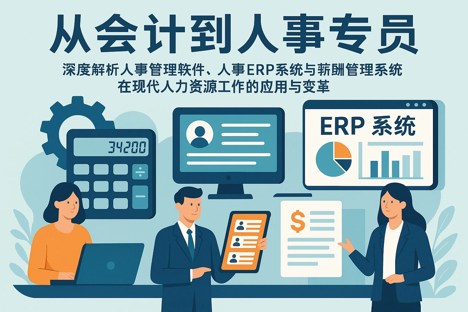 从会计到人事专员：深度解析人事管理软件、人事ERP系统与薪酬管理系统在现代人力资源工作的应用与变革