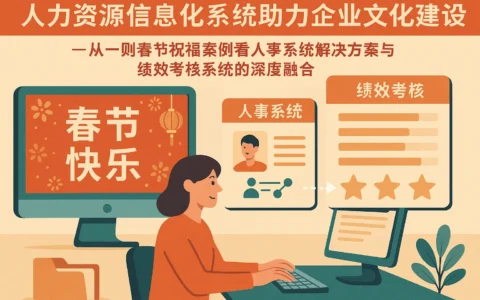 人力资源信息化系统助力企业文化建设——从一则春节祝福案例看人事系统解决方案与绩效考核系统的深度融合