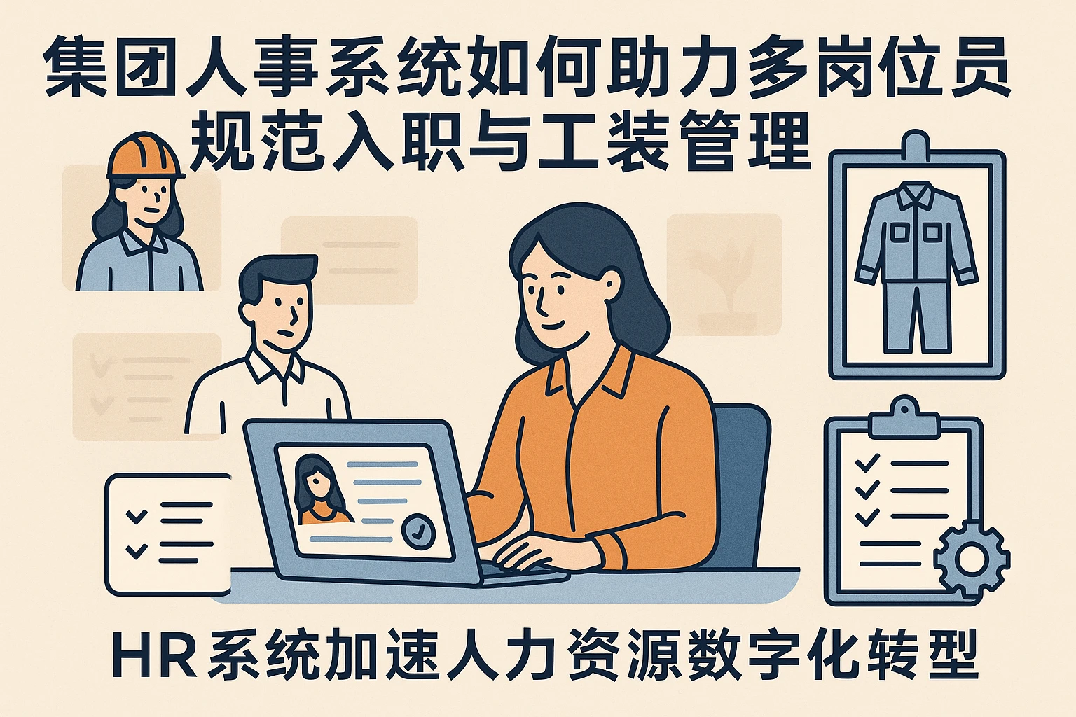 集团人事系统如何助力多岗位员工规范入职与工装管理——HR系统加速人力资源数字化转型