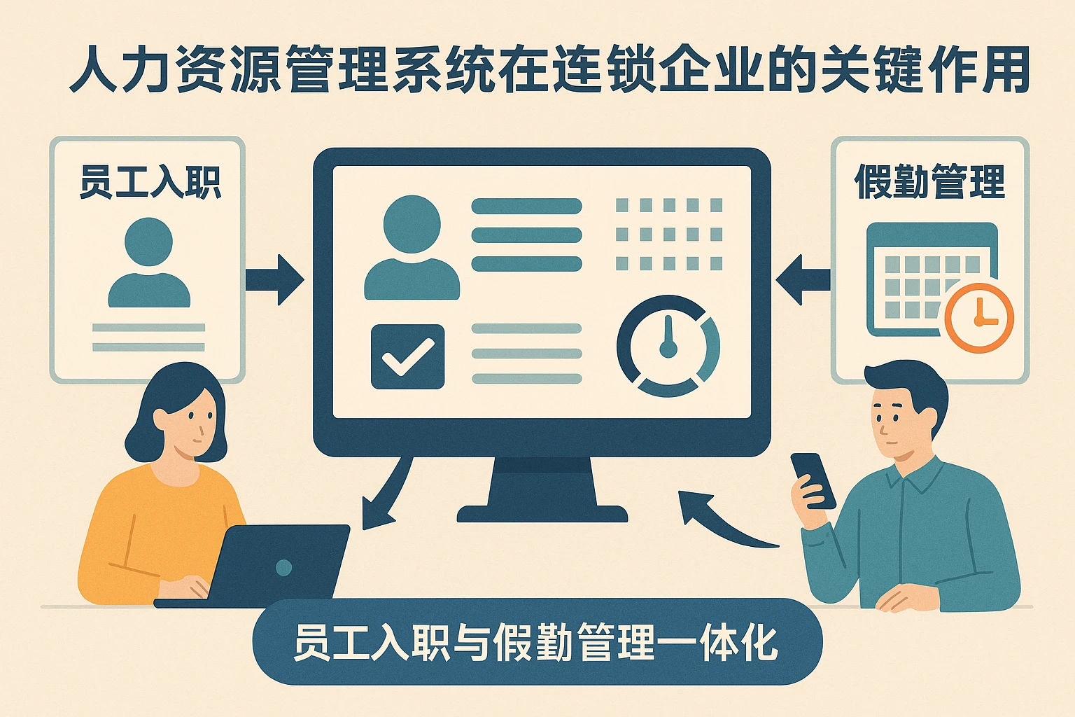 人力资源管理系统在连锁企业的关键作用：聚焦员工入职与假勤管理一体化