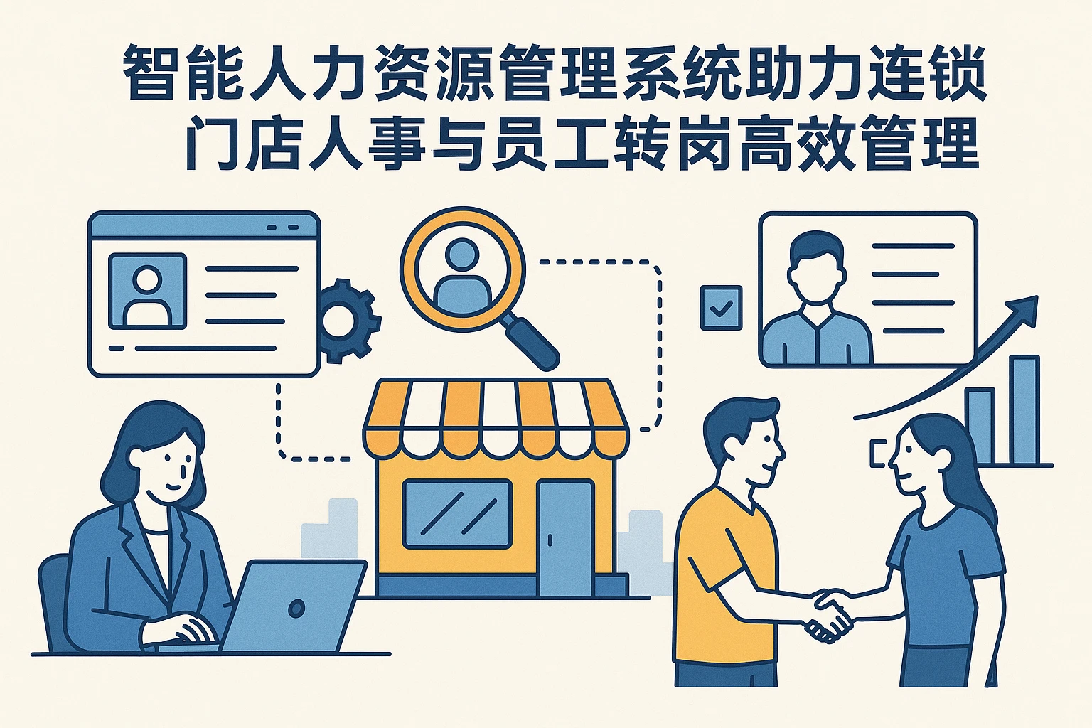 智能人力资源管理系统助力连锁门店人事与员工转岗高效管理
