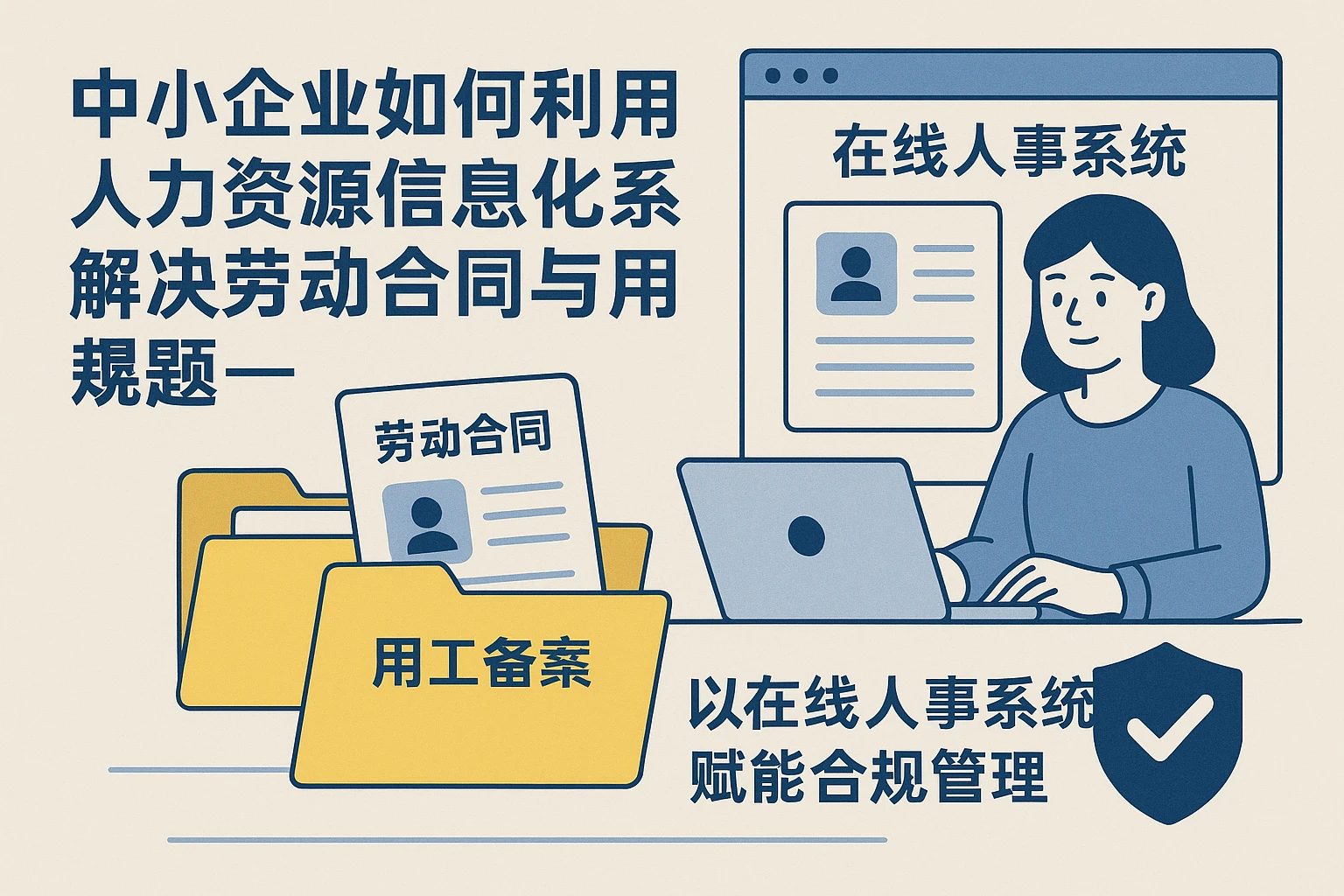 中小企业如何利用人力资源信息化系统解决劳动合同与用工备案难题——以在线人事系统赋能合规管理